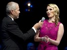 Kiera Chaplinov� a Marek Eben na Plesu v Ope�e (25.2. 2012)