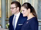�v�dsk� princezna Victoria a jej� man�el Daniel Westling (21. �nora 2012)