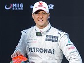DO POSLEDNÍ SEZONY. Veterán Michael Schumacher při představení nového monopostu