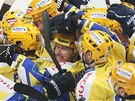 ZL�NSK� RADOST. V ned�li juchali i hokejist� Zl�na. Na rozd�l od Komety v�ak...