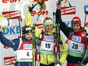 TI NEJLEP��. Po vytrvalostn�m z�vodu na 20 km na MS v Ruhpoldingu.  Zleva