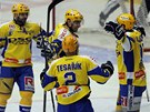 Hokejist� Zl�na slav� vyrovn�n� v p�t�m �tvrtfin�le play off hokejov� extraligy