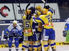 Hokejist� Zl�na se raduj� z vyrovn�n� v p�t�m �tvrtfin�le extraligov�ho play