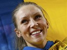 EBBA JUNGMARKOVÁ. Tenhle krásný úsm�v vykouzlila �védská vý�ka�ka, kdy� na