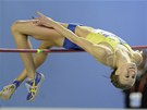 NAD LA�KOU. Emma Green Tregarová takhle bojovala v kvalifikaci vý�ka�ek.