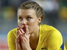 P�VABNÁ �VÉDKA. Emma Green Tregarová sleduje kvalifikaci vý�ka�ek a trne, zda