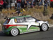 Posádka týmu Škoda Motorsport Jan Kopecký se spolujezdcem Petrem Starým
