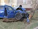 Policejn� v�z v civiln�m proveden� (na sn�mku) p�i pron�sledov�n� motork��e