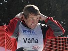 �okej Josef V��a p�ed startem ly�a�sk�ch z�vod�
