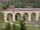 Fleischmann (Adlitzgraben) viadukt dosahuje d�lky 151 metr�.