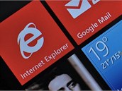 Displej telefonu s Windows Phone