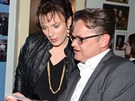 Barbora Munzarov� a nizozemsk� autor hry Na m�l�in� Frank Houtappels