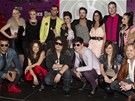 Rytmus a Pepa Vojtek se sv�mi t�my (VIP party Hlasu �eskoSlovenska, 3. dubna...