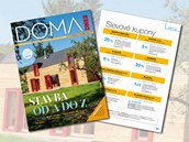 Speciální vydání magazínu Doma DNES nabízí i kupony na zajímavé slevy.