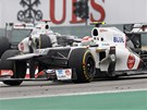 Sergio Perez p�i Velk� cen� ��ny.