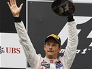 DRUH� M�STO BERU. Jenson Button po Velk� cen� ��ny.