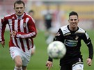 RYCHLE ZA M��EM. Plze�sk� Milan Petr�ela a Mateusz Slodowy ze �i�kova ve