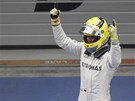 PREMI�ROV� V�T�ZSTV�. N�meck� pilot Nico Rosberg ovl�dl svou prvn� Grand Prix