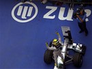 HUR�. N�meck� pilot Nico Rosberg ovl�dl Grand Prix ��ny formule 1.