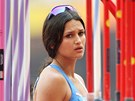 Paraguaysk� o�t�pa�ka Leryn Franco p�i LOH v Pekingu (19. srpna 2008)