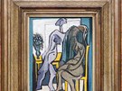 Na aukci budou i d�la Emila Filly. Olej na pl�tn� Dv� �eny u stolu z roku 1936...