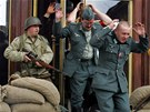 Rekonstrukce boj� o chebskou radnici p�i oslav�ch 60. v�ro�� osvobozen� Chebu. 