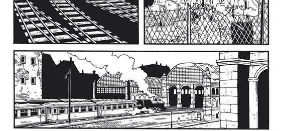 Ukázka z komiksu Berlín: Město kamene Ukázka z komiksu Berlín: Město kamene