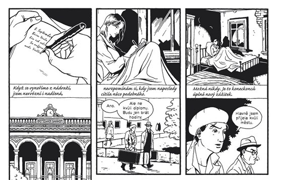 Ukázka z komiksu Berlín: Město kamene Ukázka z komiksu Berlín: Město kamene