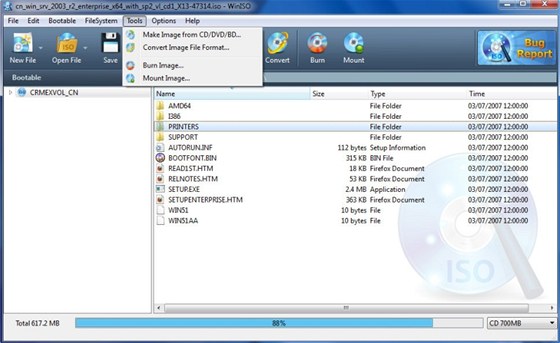 Program WinISO pracuje se standardními typy obrazů optických disků, včetně Program WinISO pracuje se standardními typy obrazů optických disků, včetně