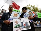 PROTESTY P�ED Z�VODEM. P�ed lond�nsk�m �editelstv�m formule 1 se konala