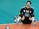 Volejbalista �esk�ch Bud�jovic Petr Zapletal v probl�mech