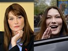 Carla Bruniov�-Sarkozyov� v roce 2008 a 2012 