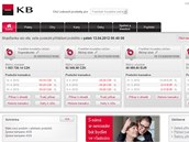 Novy design internetoveho bankovnictvi KB 