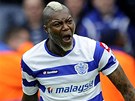 G�L. Djibril Ciss�, �to�n�k Queens Park Rangers, oslavuje svoji g�lovu trefu.