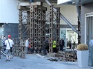 Provizorn� podp�ry nosn� konstrukce ��sti rezidence Prague Marina