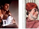 Sylvester Stallone (vlevo) a duchovní na fresce Rafaela ve Vatikánu