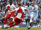 MISTROVSK� FINI� CITY. Fotbalist� Manchesteru City v nastaven�m �ase ve...