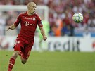 Arjen Robben z Bayernu Mnichov ve fin�le fotbalov� Ligy mistr�