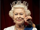Pracovnice muzea voskov�ch figur�n Madame Tussauds v Lond�n� dokon�uje posledn�...