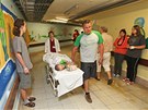 Ponur� spojovac� chodba v ostravsk� fakultn� nemocnici se d�ky �ikovnosti