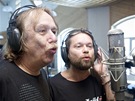 Kapela Kryštof v nouzovském studiu Sono při natáčení písně Křídla z mýdla z...