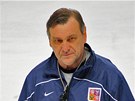Asistent kou�e �esk� hokejov� reprezentace Josef Pale�ek na prvn�m tr�ninku v