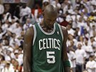 Kevin Garnett z Bostonu Celtics po prohran�m utk�n� s Philadelphi� 76ers.