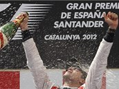 GEJZ�R EXT�ZE. Pastor Maldonado po sv�m prvn�m v�t�zstv� ve formuli 1.