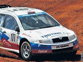 Václav Fejfar s vozem Škoda Fabia