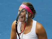 POZOR NA M�! Lucie Hradeck� si v Madridu zahr�la v semifin�le.