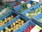 Farm��sk� trhy jsou st�le nav�t�vovan�j��, mnohdy ale nejde o v�robky m�stn�ch farm���. Ilustra�n� sn�mek