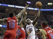 Zach Randolph z Memphisu.st��l� na ko� LA Clippers.