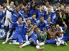 JE TO NA�E! Hr��i Chelsea slav� s poh�rem pro v�t�ze Ligy mistr� fin�lovou