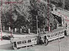 N�mecký situa�ní plánek �libe�ské zatá�ky� v Praze 8. Heydrich�v mercedes stojí